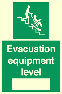 Evacuation equipment level